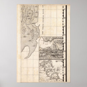 Póster Mapa del Imperio Británico en Estados Unidos Hoja