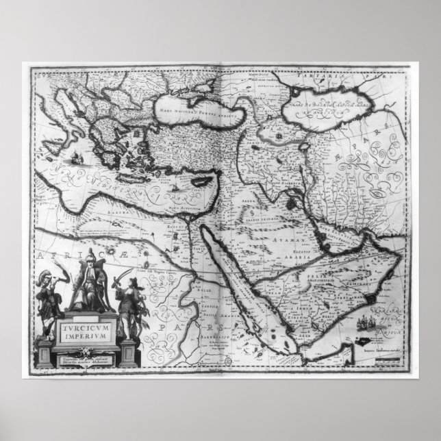 Póster Mapa del Imperio Otomano (Frente)