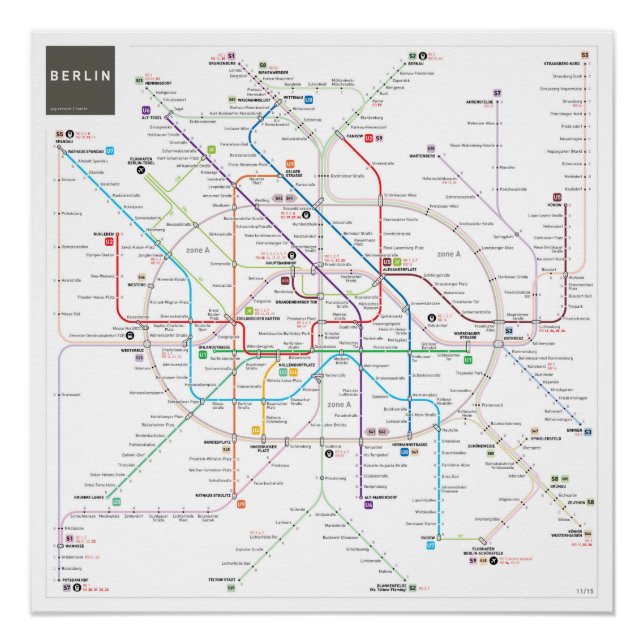 Póster Mapa del INAT de Berlín (Anverso)