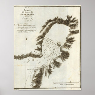 Póster Mapa del libro de Alaska