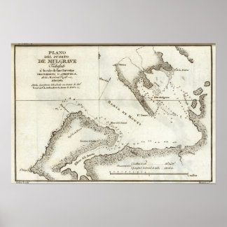 Póster Mapa del libro de Alaska