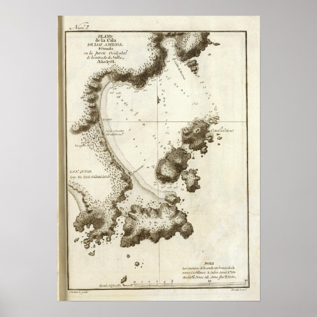 Póster Mapa del libro de Columbia Británica (Frente)