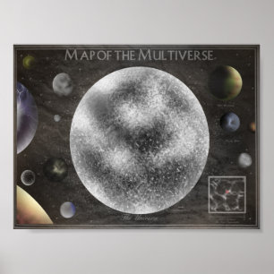 Póster Mapa del Multiverse