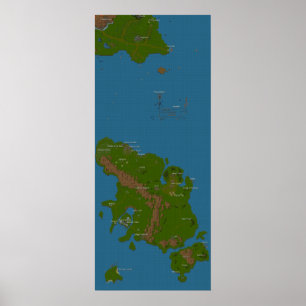 Póster Mapa del mundo