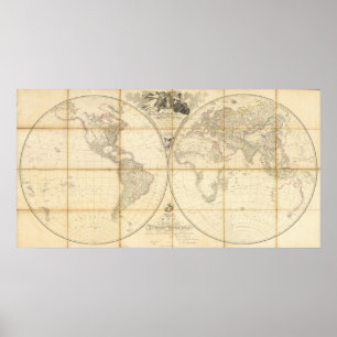 Póster Mapa del mundo