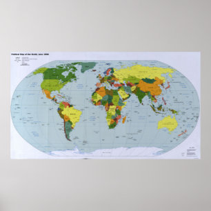 Póster Mapa del mundo (1998)