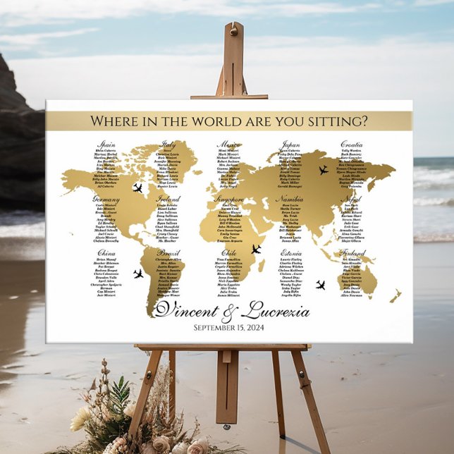 Póster mapa del mundo de los viajes del gráfico de asient (Subido por el creador)