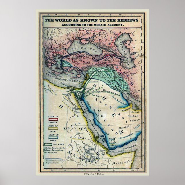 Póster Mapa del 'Mundo de Noé' (Frente)