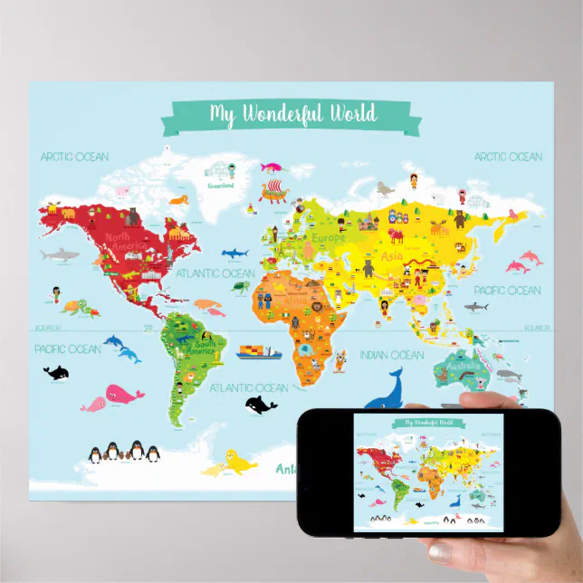 Mapa del mundo infantil