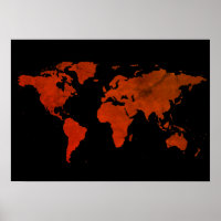 mapa del mundo marrón rojo