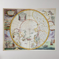 Mapa del Polo Norte