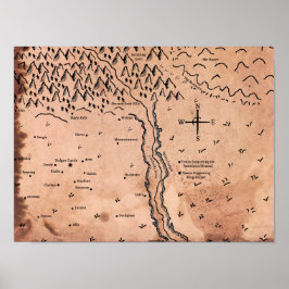 Póster Mapa del Poster Acktar