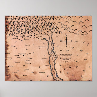 Póster Mapa del Poster Acktar