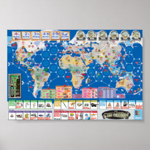 Póster Mapa del poster de los Bíos-Orígenes