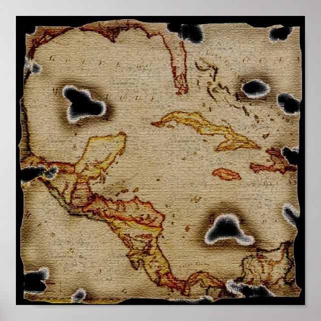 Póster Mapa del tesoro épico #1 (Frente)