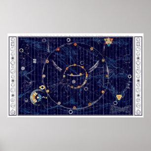 Póster Mapa del universo