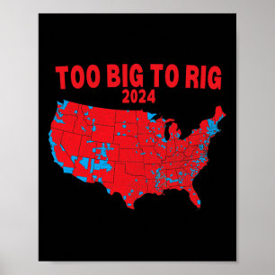 Póster Mapa electoral de 2024 también de Trump 312