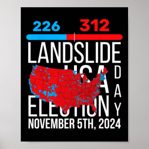 Póster Mapa electoral de 2024 Votos finales