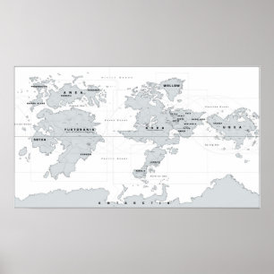 Póster Mapa Extrañero de Combate Ace