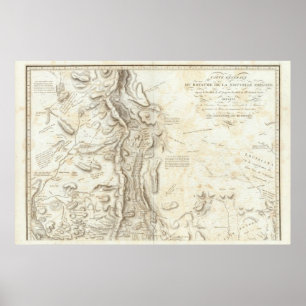 Póster Mapa general del Reino de Nueva España