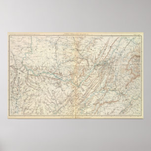 Póster Mapa general XIV