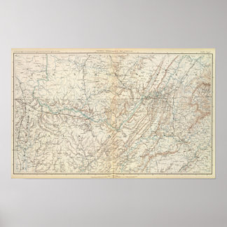Póster Mapa general XIV