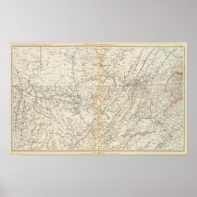 Póster Mapa general XIV (Frente)