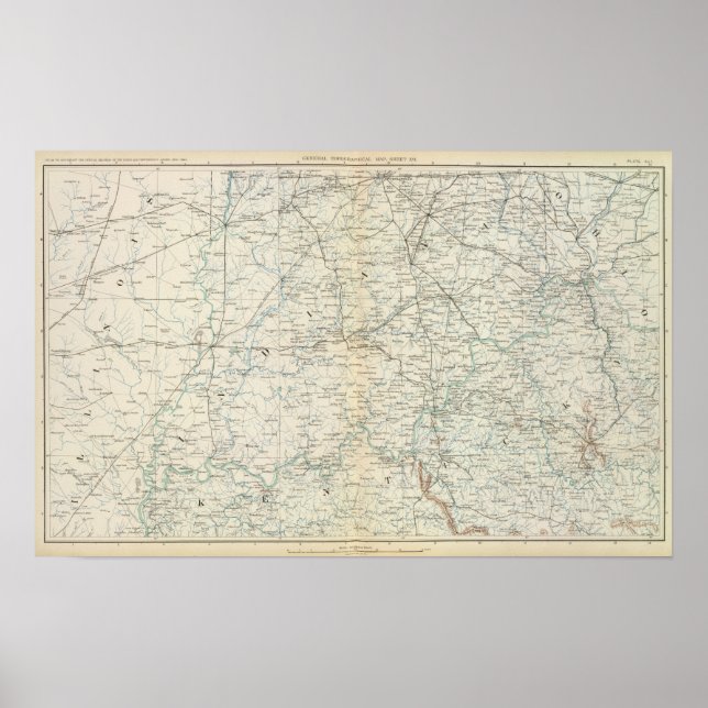 Póster Mapa general XVI (Frente)