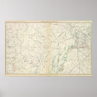 Póster Mapa general XVIII