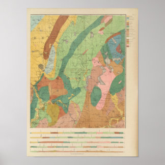 Póster Mapa geológico de New Hampshire 5