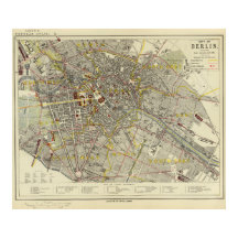 Mapa Histórico de Berlín 1883 – Letts Popular Atla