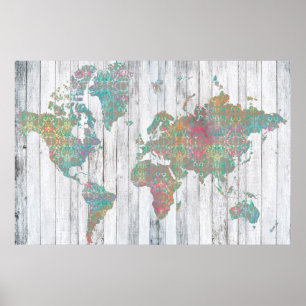 Póster Mapa II del Boho