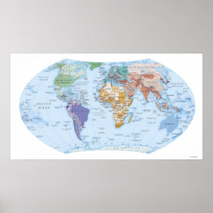 Póster Mapa ilustrado 2