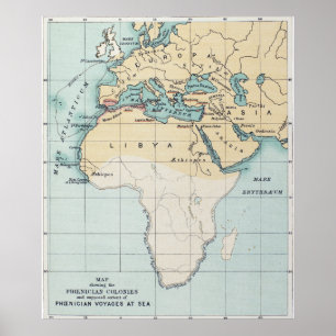 PÓSTER MAPA: IMPERIO FENICIO
