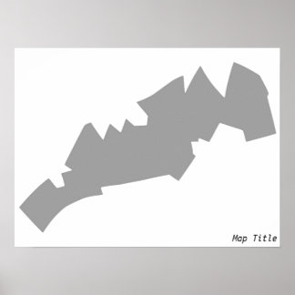 Póster Mapa impreso