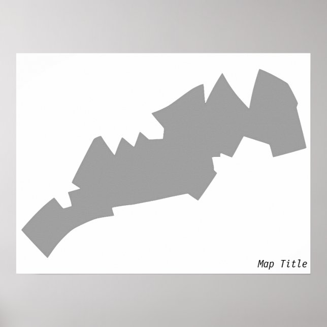 Póster Mapa impreso (Frente)