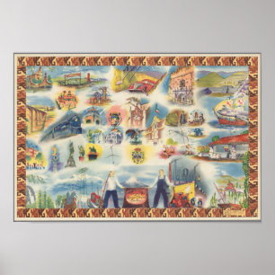 Póster Mapa jurídico de la Ciudad de México y sus alreded