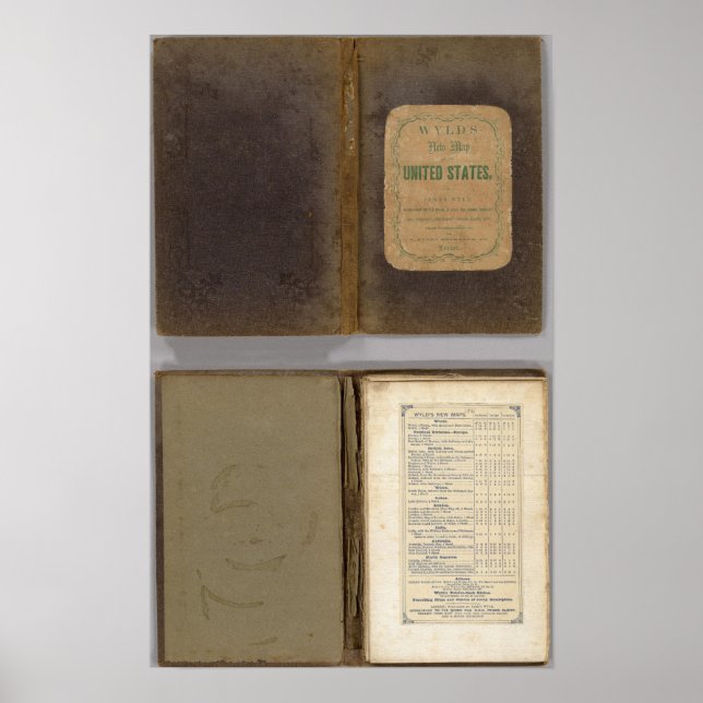 Póster Mapa militar de Estados Unidos (Frente)