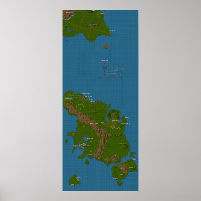 Póster Mapa mundial (Frente)