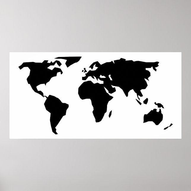 Póster Mapa mundial (Frente)
