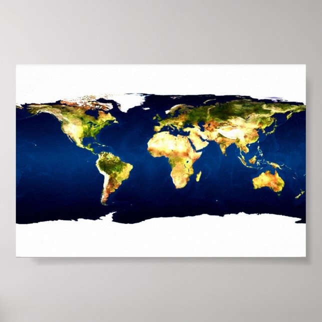 Póster Mapa mundial (Frente)