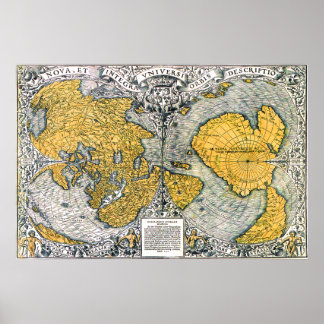 Póster Mapa Mundial 1531