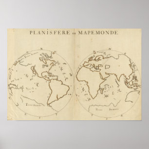 Póster Mapa mundial 2