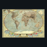 Póster Mapa mundial de estereotipos<br><div class="desc">Este mapa refleja los estereotipos comunes que prevalecen sobre varios países y zonas del mundo. Este mapa contiene un poco más de 1, 800 estereotipos individuales y referencias a la cultura pop,  por lo que hay mucho que explorar.</div>