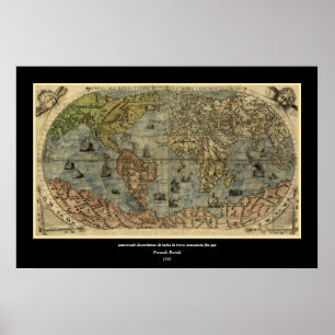 Póster Mapa Mundial de Ferando Berteli (Fernando Bertelli