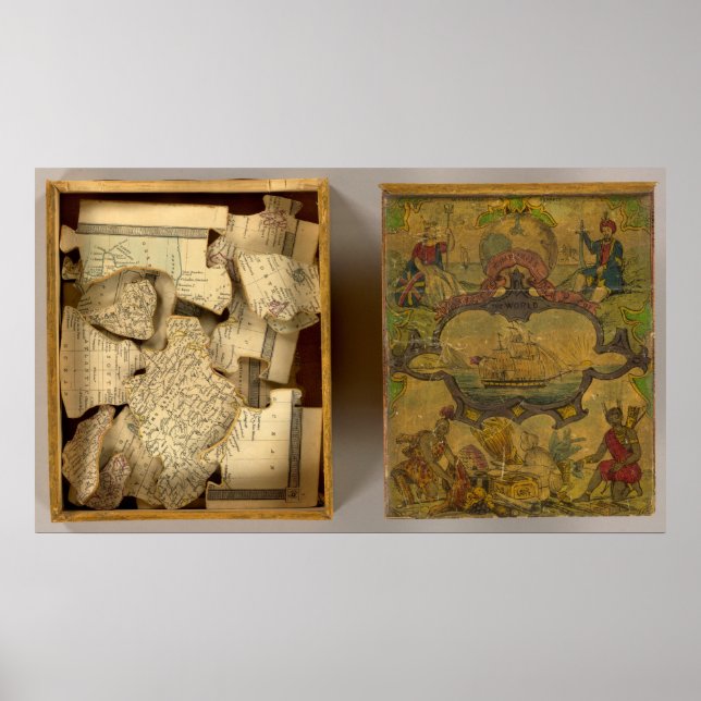 Póster Mapa mundial de Humphries (Frente)