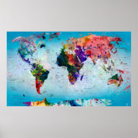 Mapa Mundial del Glóbulo Azul