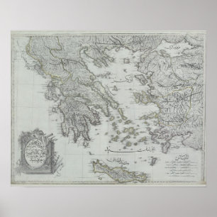 Póster Mapa náutico