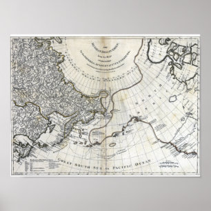 PÓSTER MAPA: NORTH PACIFIC
