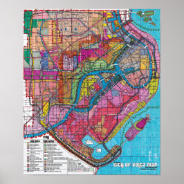 Póster Mapa oficial de la ciudad de Voltz